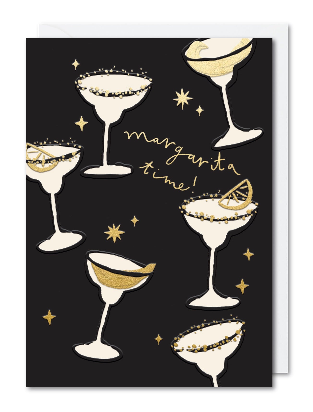 Margarita Time Gold Contour Birthday Card by penny black