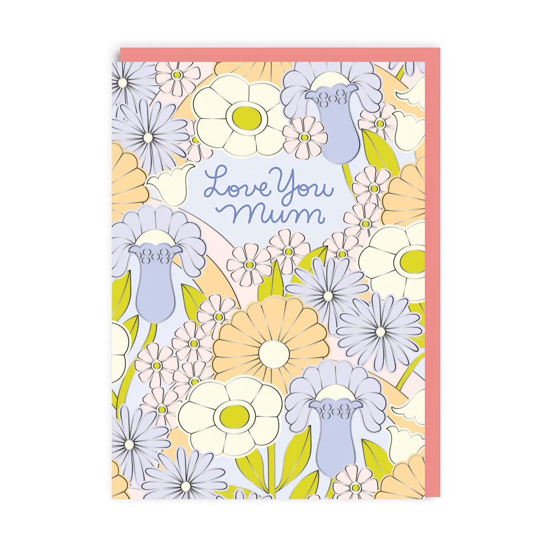 Love You Mum Pastel Meadow Mother&#39;s Day Card by penny black