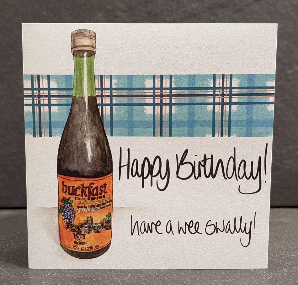 Wee Swally Buckfast Birthday Card by penny black