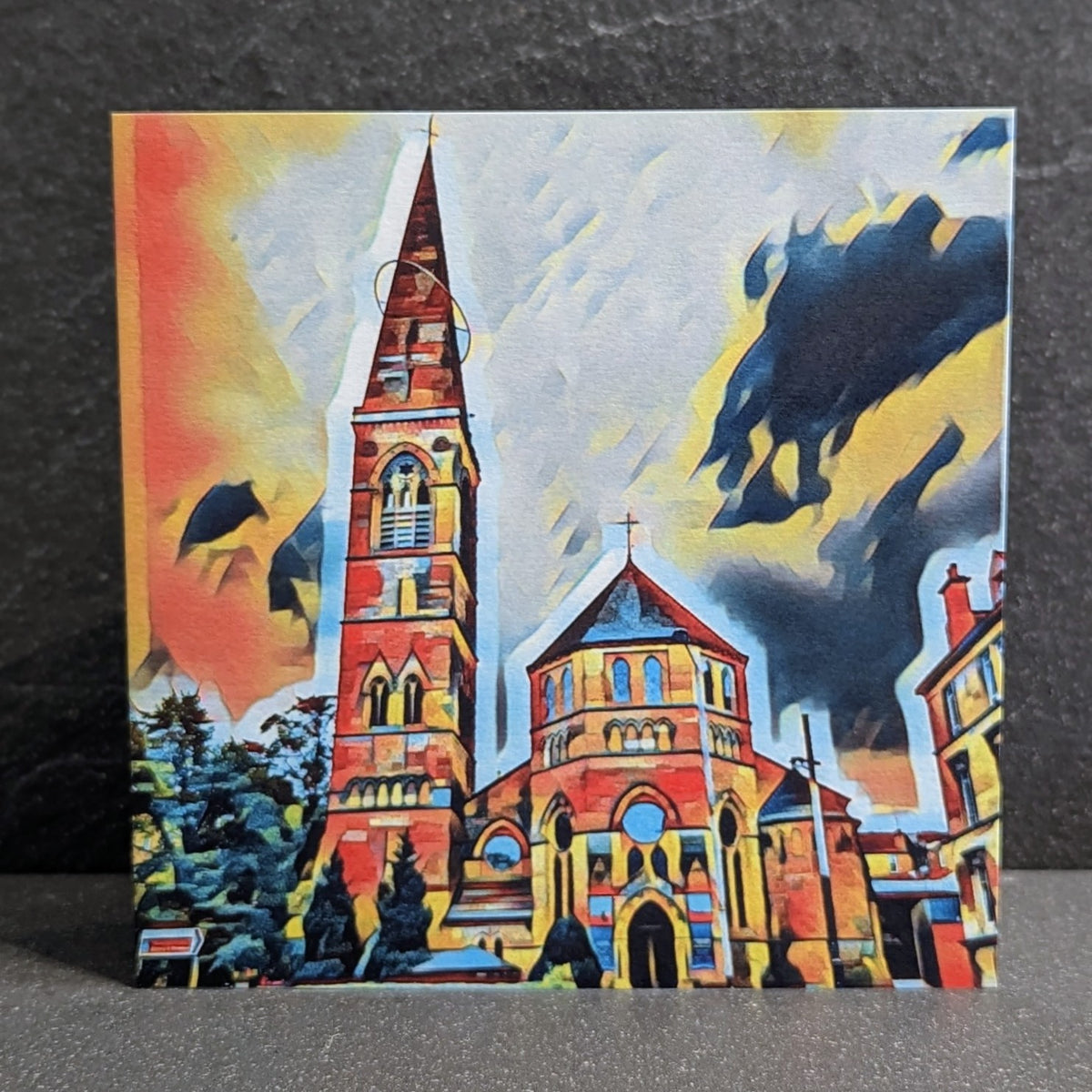 Oran Mor Church Glasgow Art Card by penny black