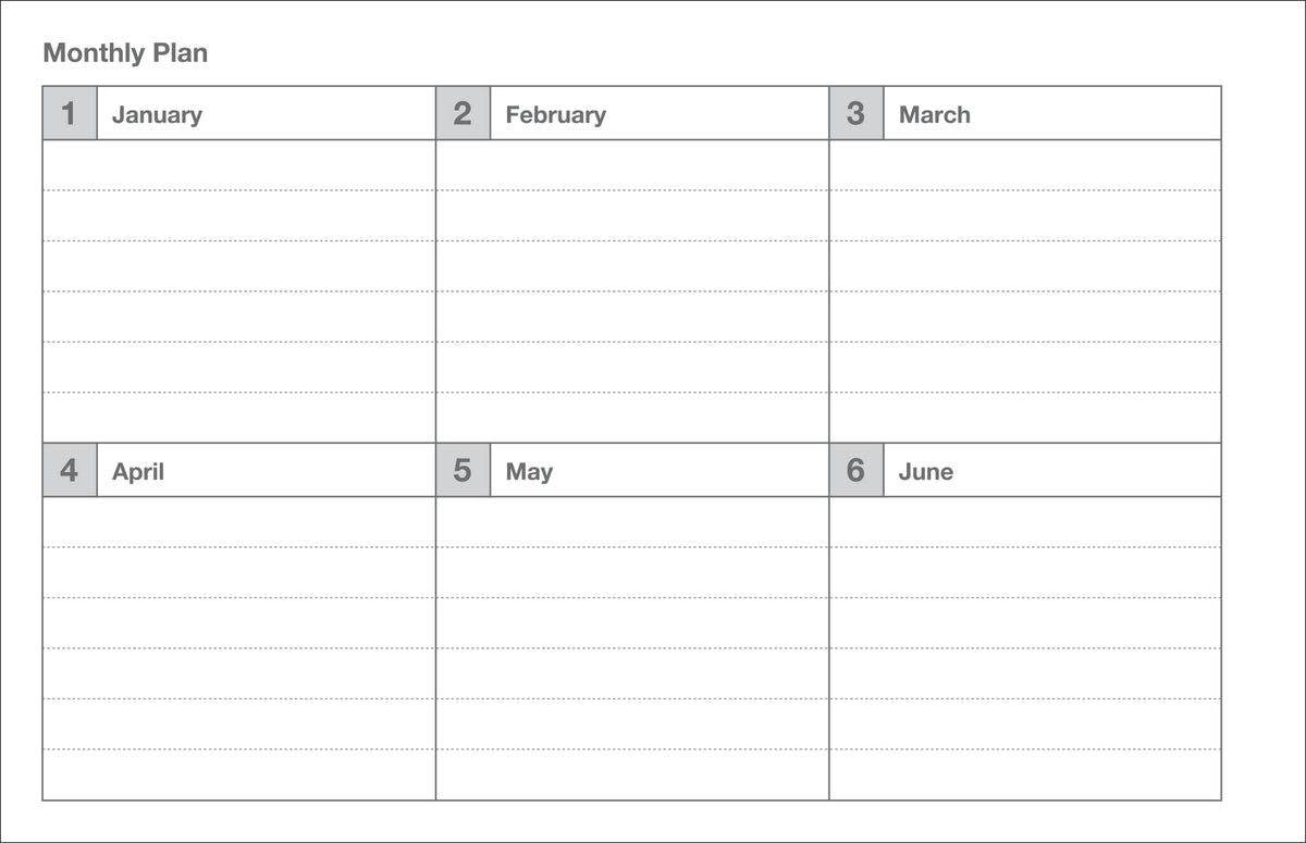 MARK&#39;S INC. Weekly Schedule - Day Free Undated Planner - inside monthly plan by penny black