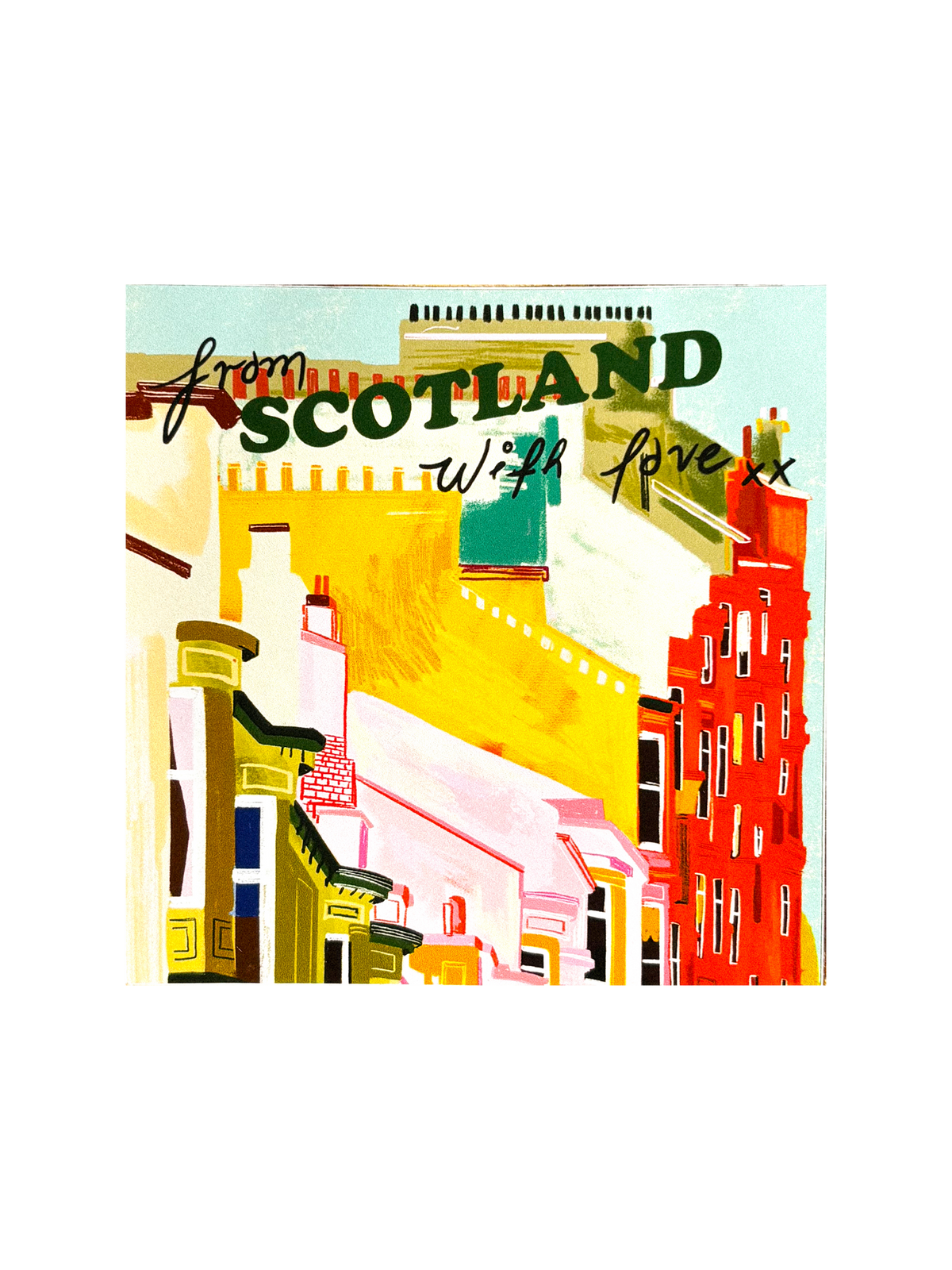 From Scotland With Love Tenements Sticker by penny black