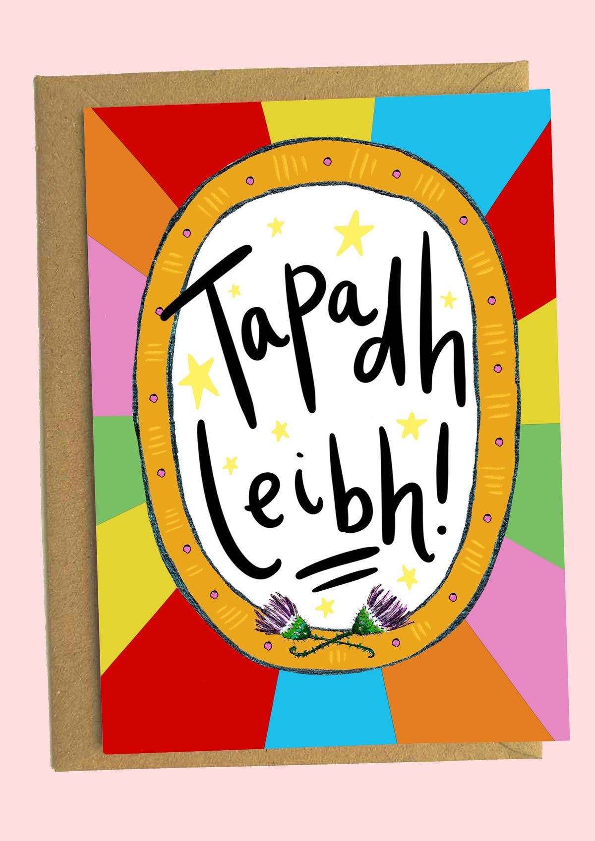 Tabadh Leibh Scots Gaelic Thank You Card by penny black