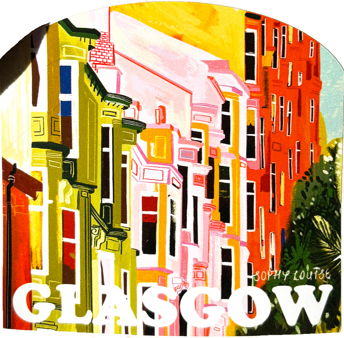 Glasgow Tenements Arch Sticker by penny black