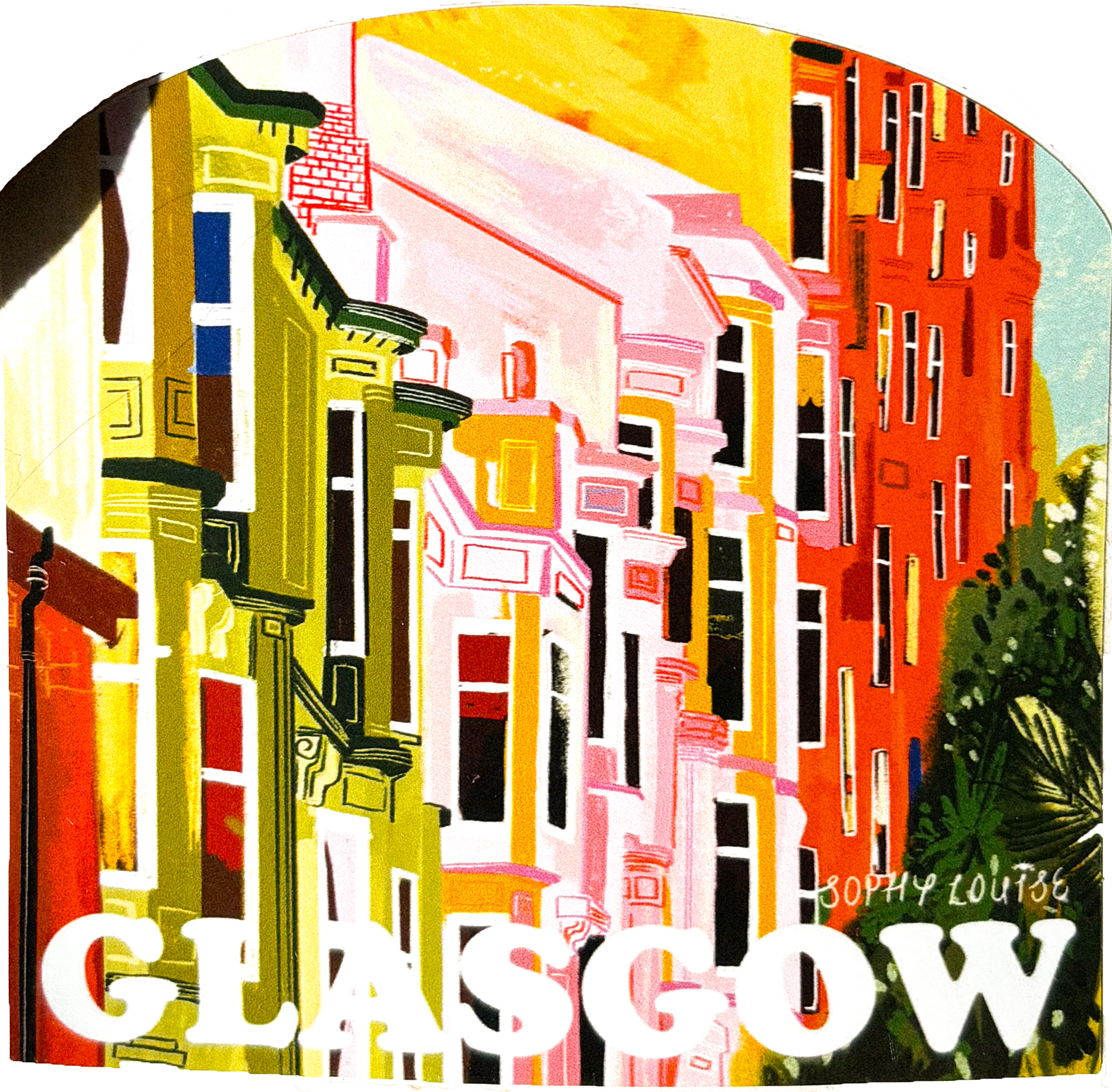 Glasgow Tenements Arch Sticker by penny black