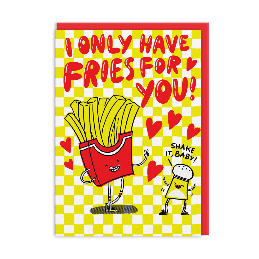 Only Have Fries For You Funny Valentine's Day Card by penny black