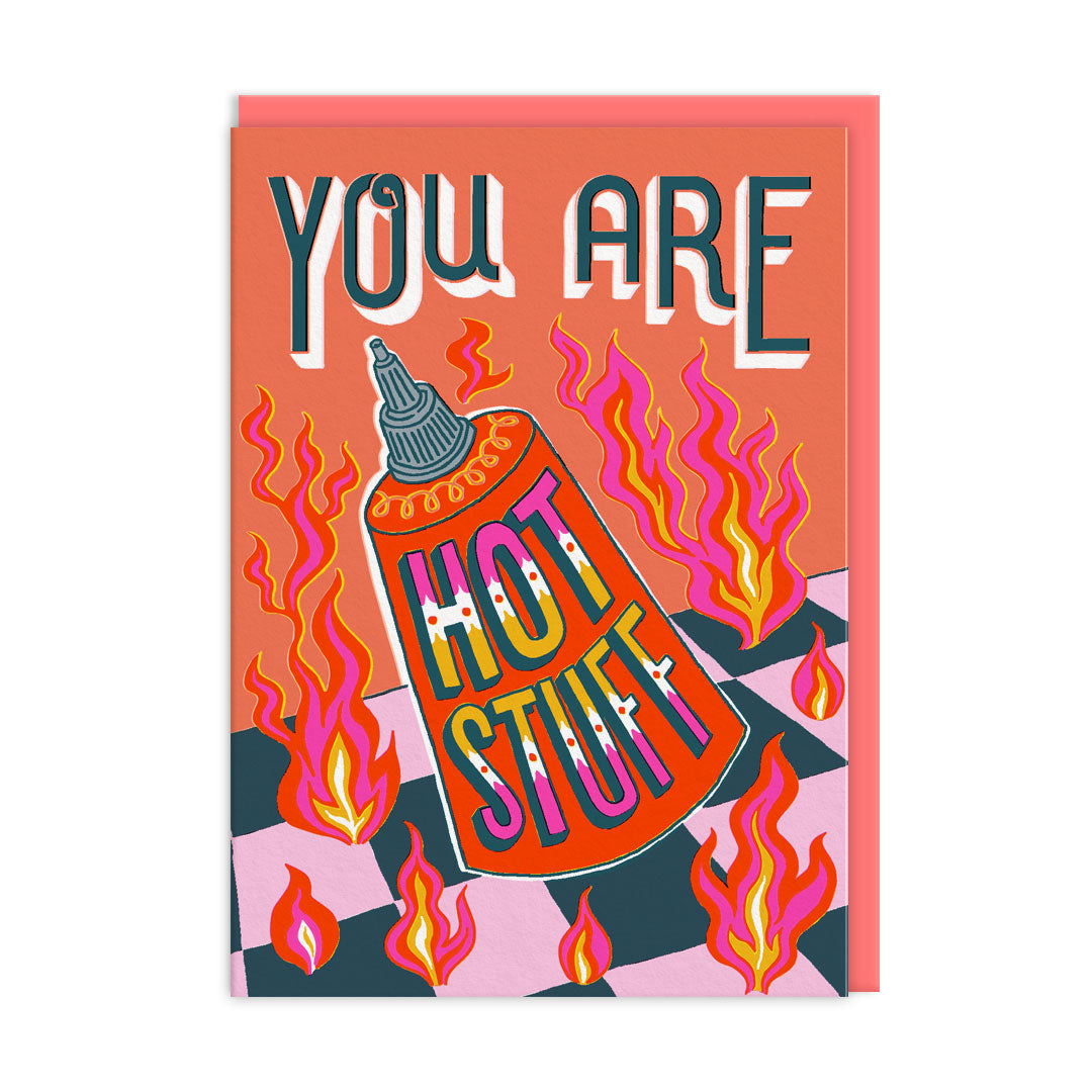 Hot Stuff Sauce Valentine's Day Card by penny black