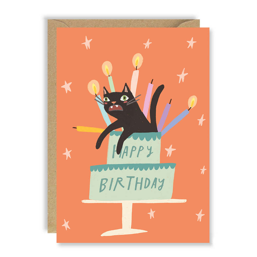 Cake Cat Birthday Card by penny black