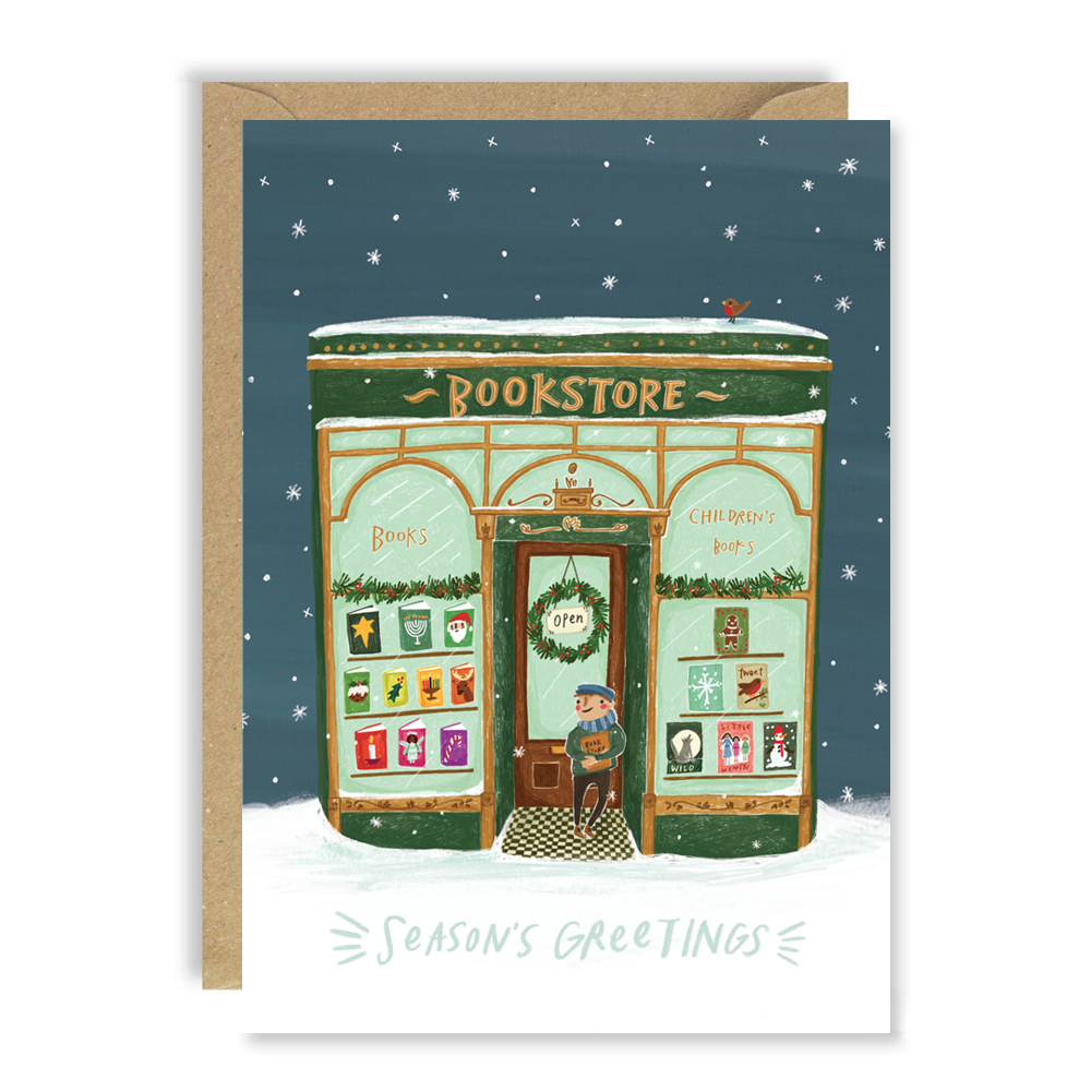 Christmas Bookshop Card by penny black