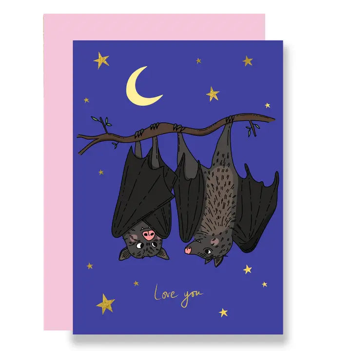 Hanging Bat Affection Valentine Card by penny black