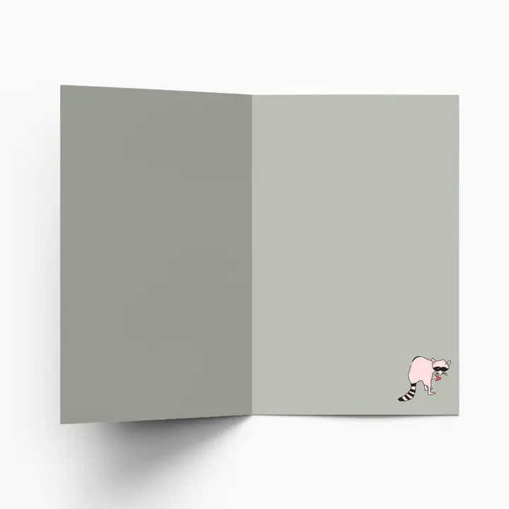 Sneaky Little Bandit Valentine Card by penny black inside view