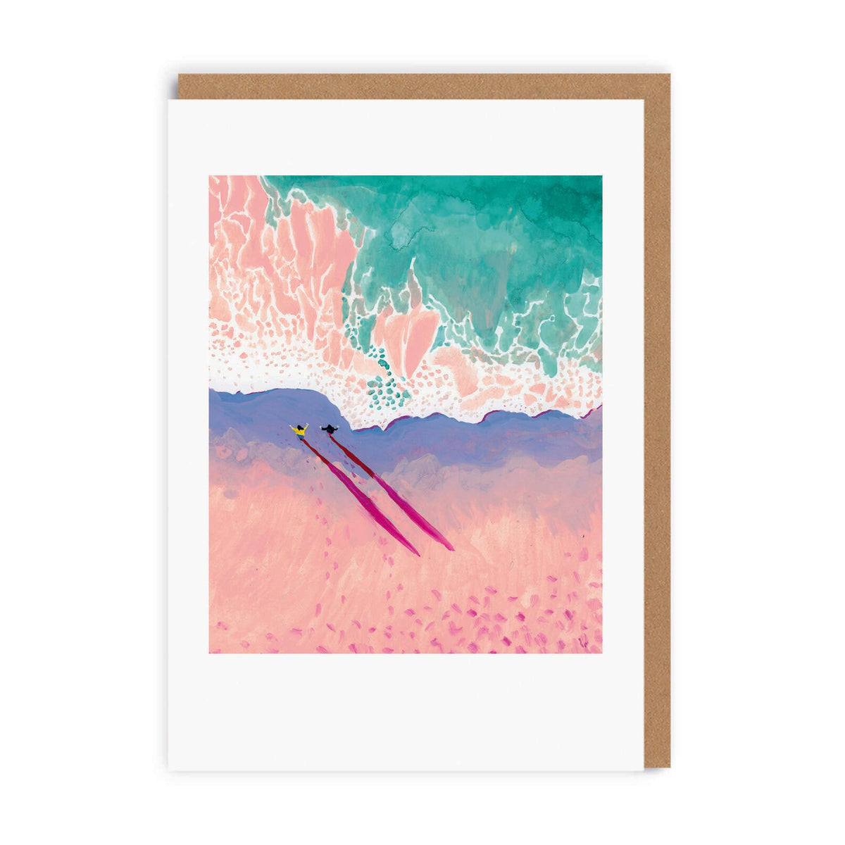 Tide Coming In Shadow Duo Art Card by penny black