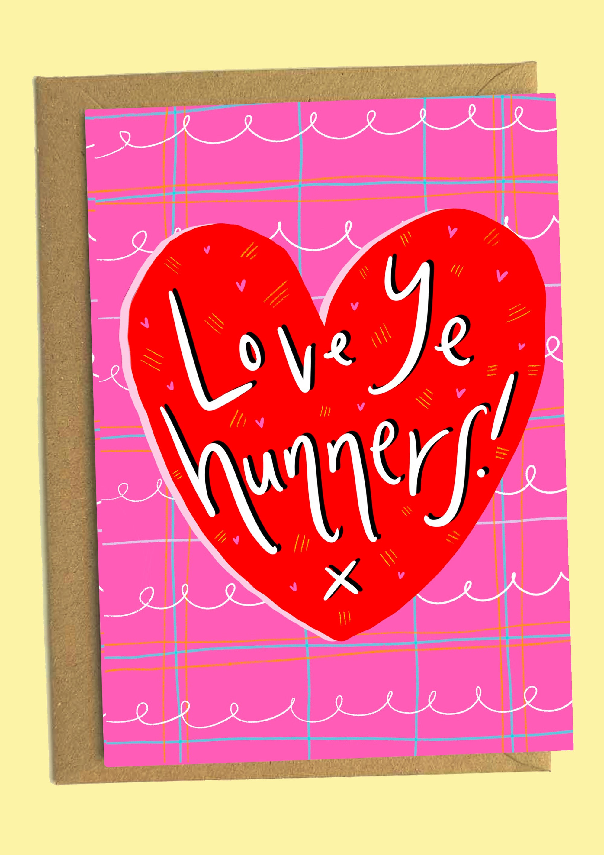 Love Ye Hunners Heart Scots Card by penny black