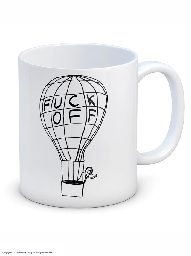 Fuck Off Balloon David Shrigley Mug by penny black