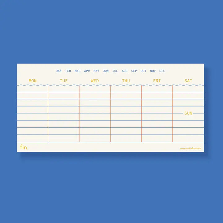 Mini Undated Weekly Planner - Blues by penny black