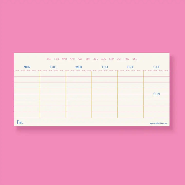 Mini Undated Weekly Planner - Jazz by penny black