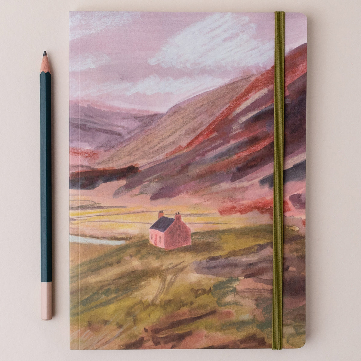 Braemar Glen A5 Scottish Ruled Notebook by penny black