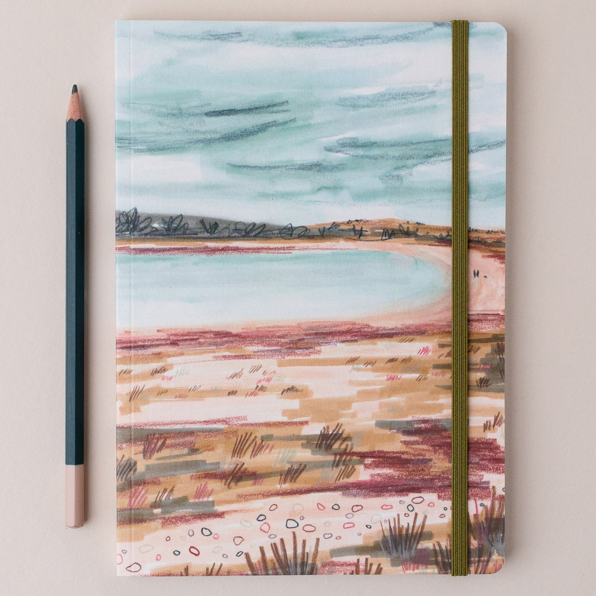 Brighouse Bay A5 Scottish Ruled Notebook by penny black