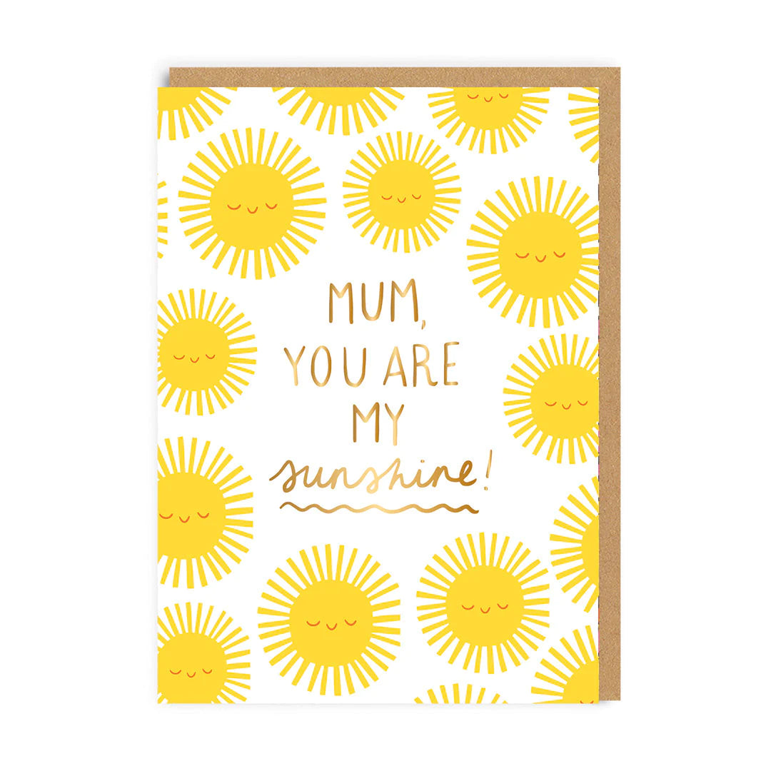 Mum You Are My Sunshine Mother&#39;s Day Card by penny black