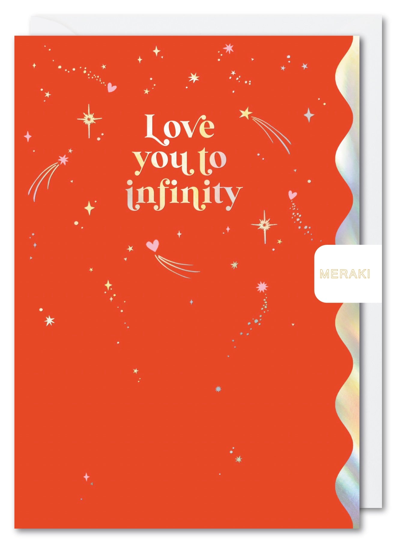 Love You to Infinity Scallop Valentine Card by penny black