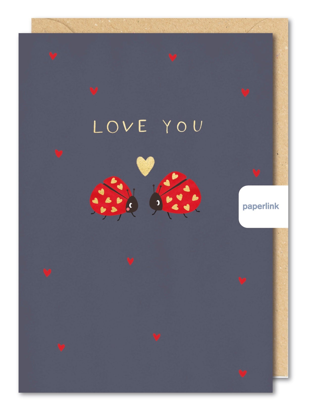 Love You Ladybirds Valentine Card by penny black