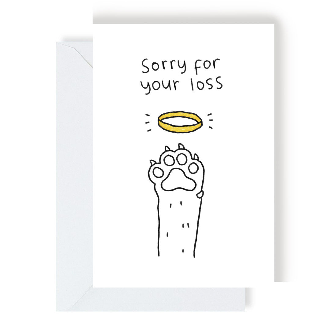 Dog Loss Halo Pet Sympathy Card by penny black