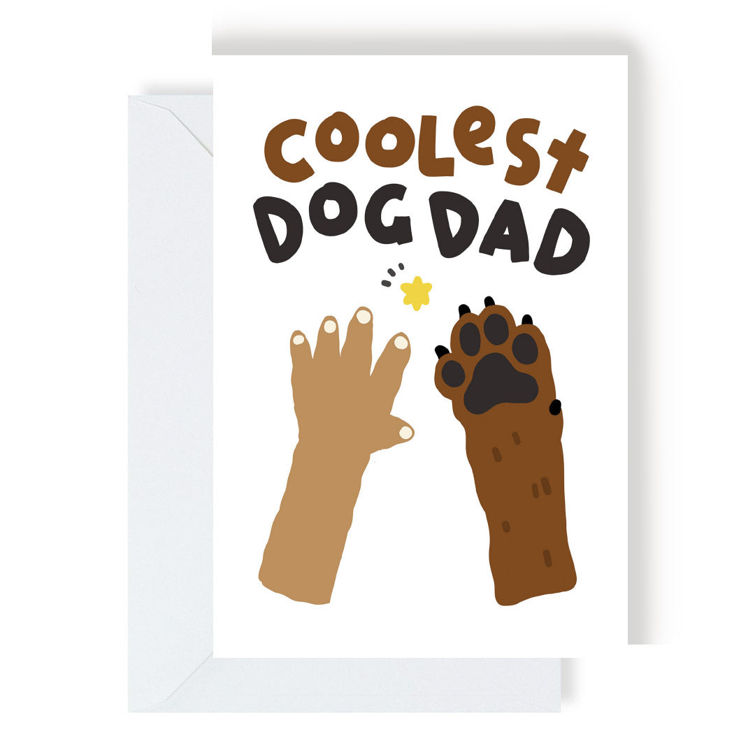Coolest Dog Dad High Five Card by penny black