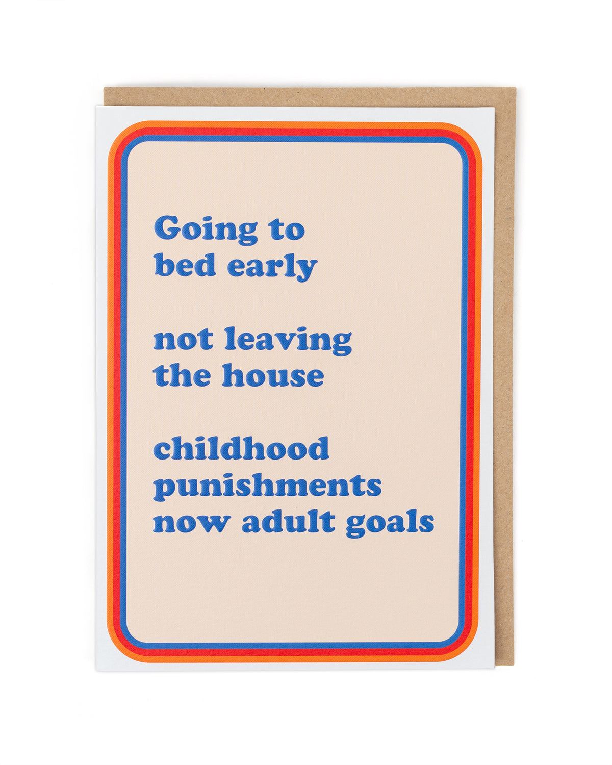 Child Punishments Adult Goals Funny Card by penny black