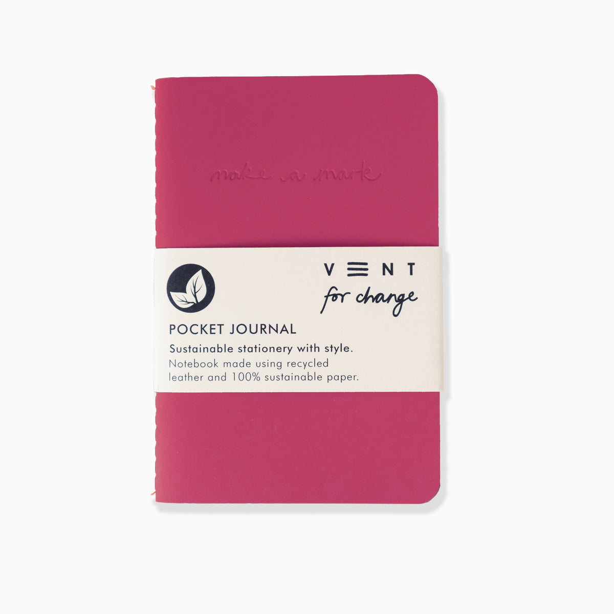 Make a Mark Recycled Leather A6 Pocket Notebook