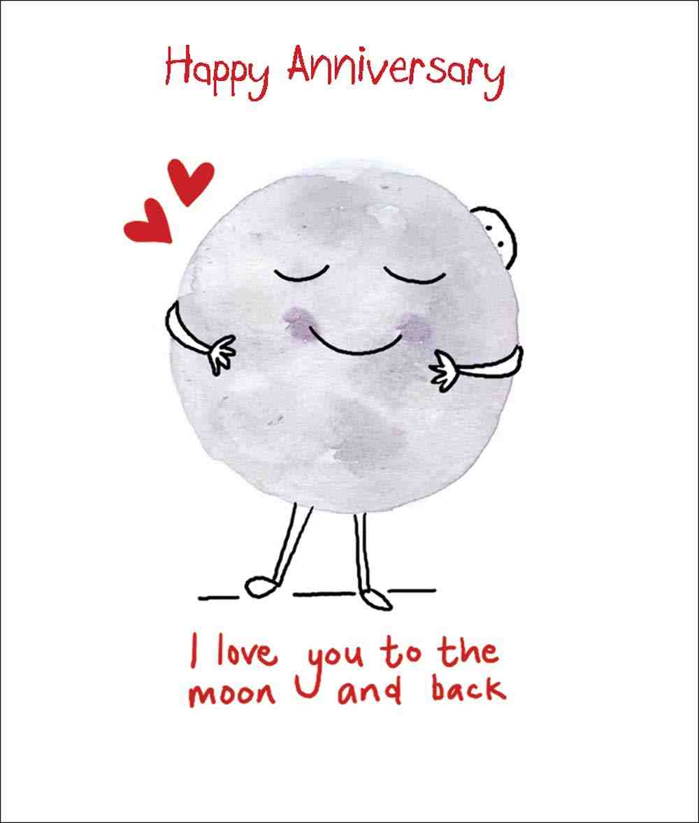 Moon Embrace Anniversary Card by penny black