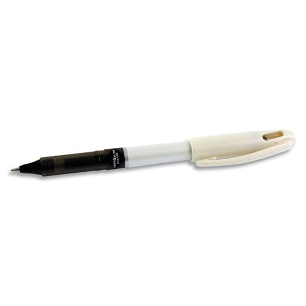 Pentel Energel Tradio 0.7mm White Gel Pen - Black Ink by penny black