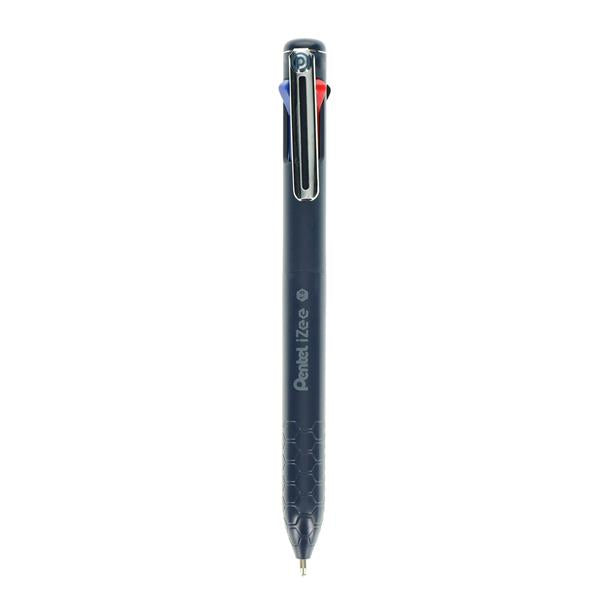 Pentel Izee 4 Colour Retractable Ballpoint Pen 1.0mm - Navy by penny black