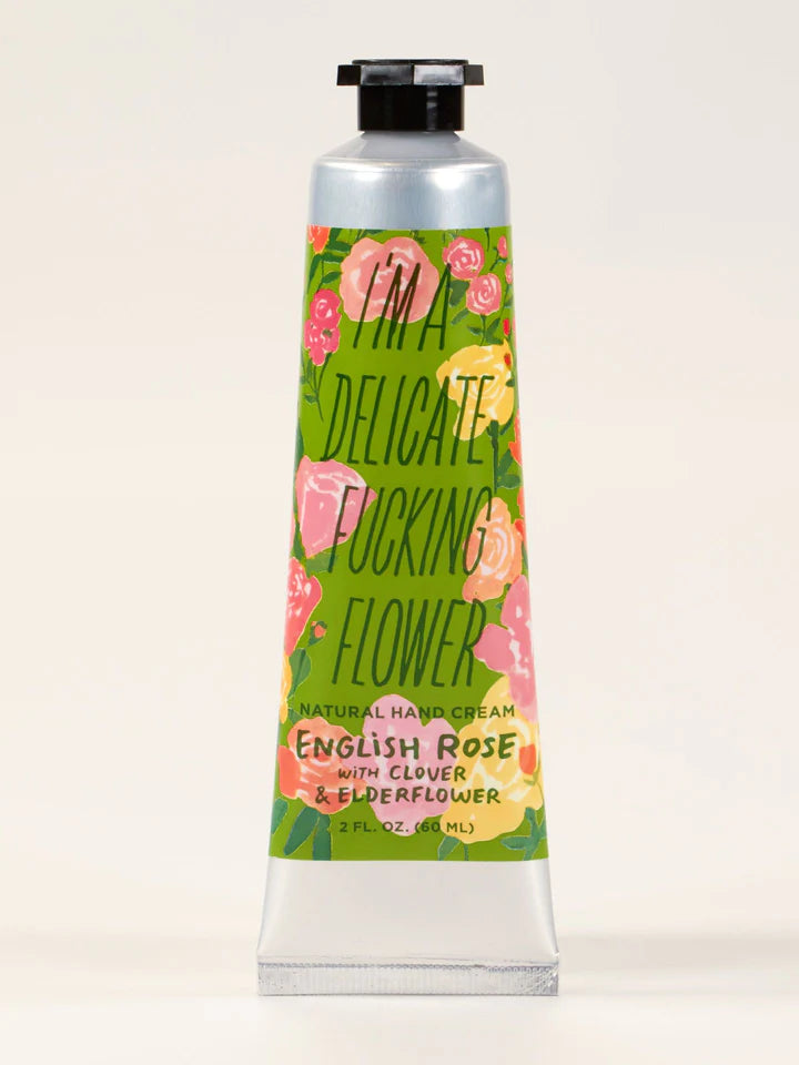 I&#39;m A Delicate Fucking Flower Hand Cream in english rose scent - Penny Black