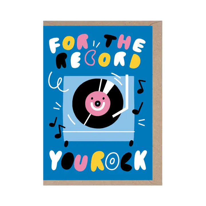 For The Record You Rock Father&#39;s Day Card by penny black