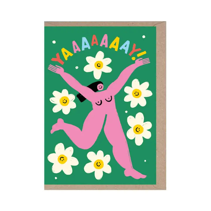 Yay Flower Boobies Celebration Card by penny black