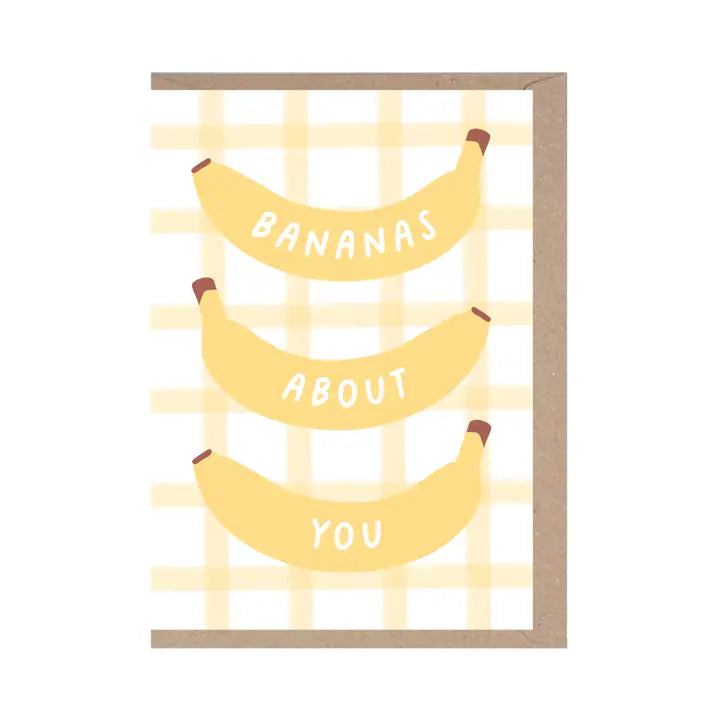 Bananas About You Valentine Card by penny black