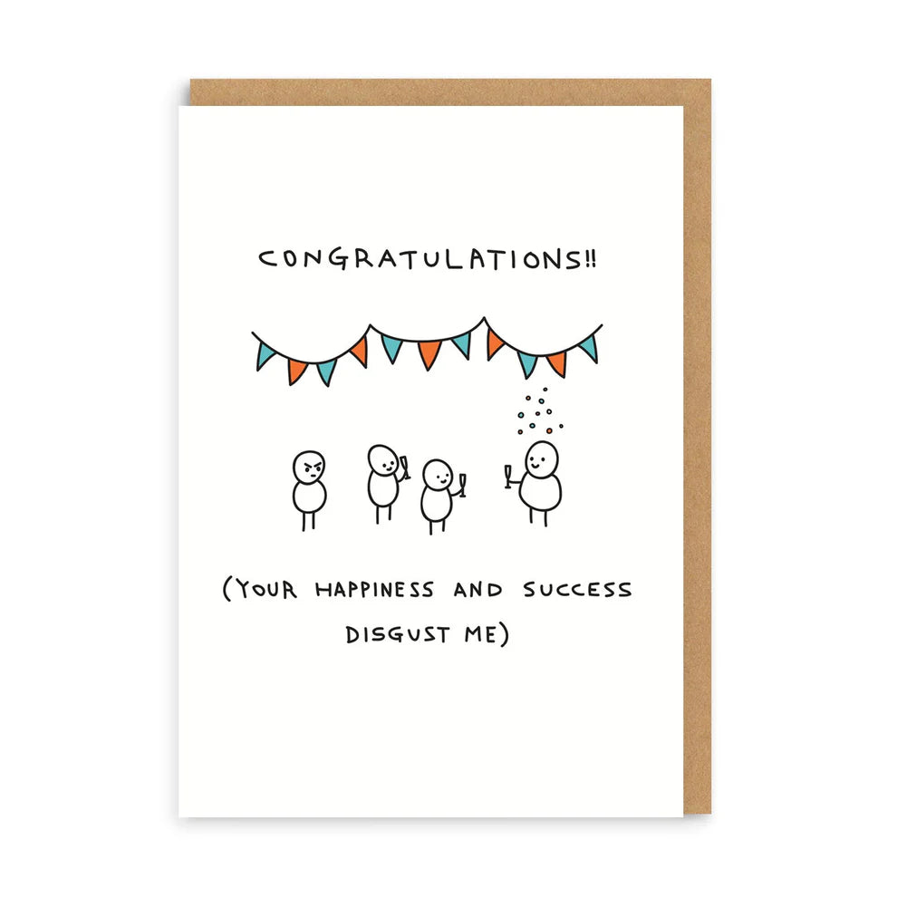 Disgust Me Funny Congratulations Card by penny black