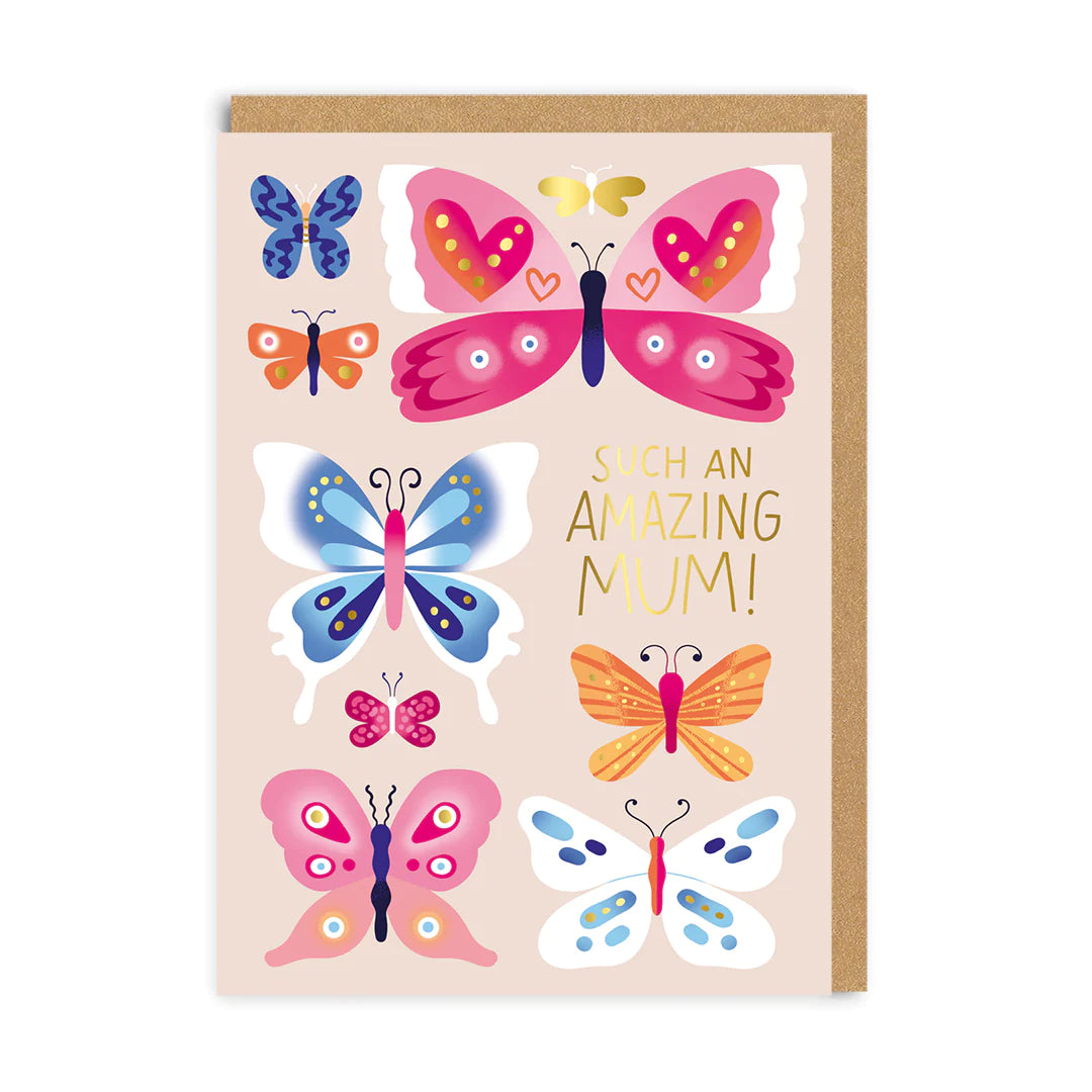 Amazing Mum Butterflies Mother&#39;s Day Card by penny black