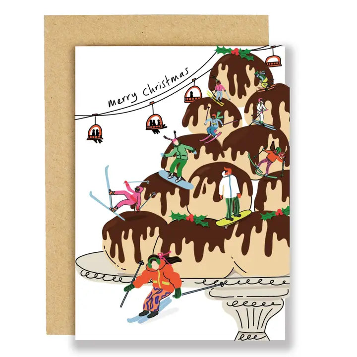 Mount Profiteroles Christmas Card by penny black