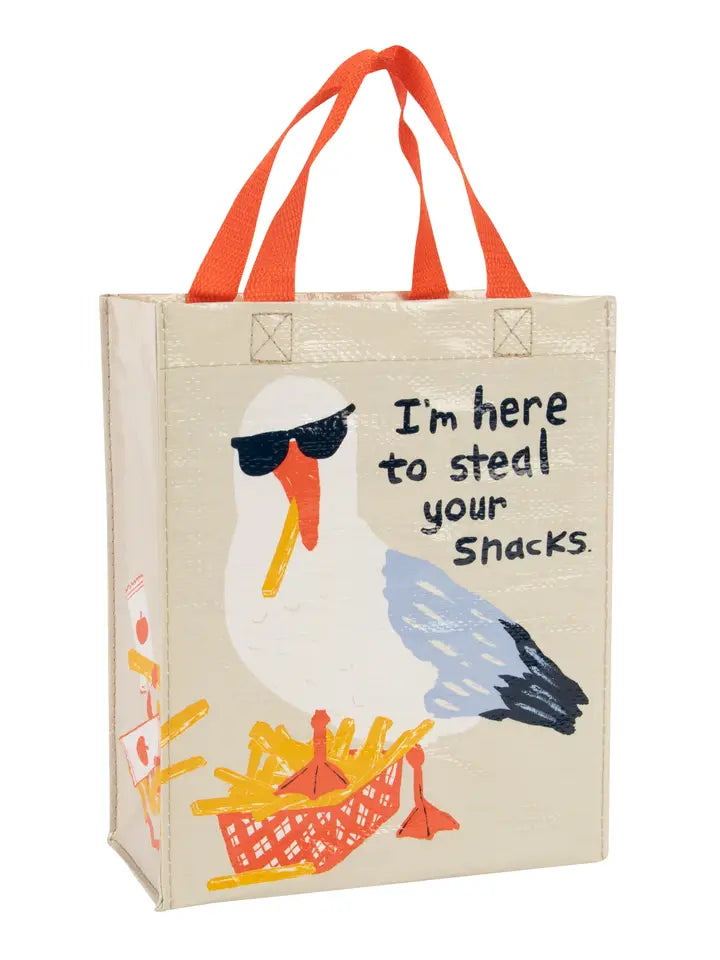 Steal Your Snacks Blue Q Handy Tote by penny black