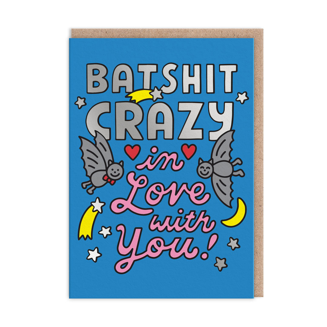 Batshit Crazy Love Valentine&#39;s Day Card by penny black