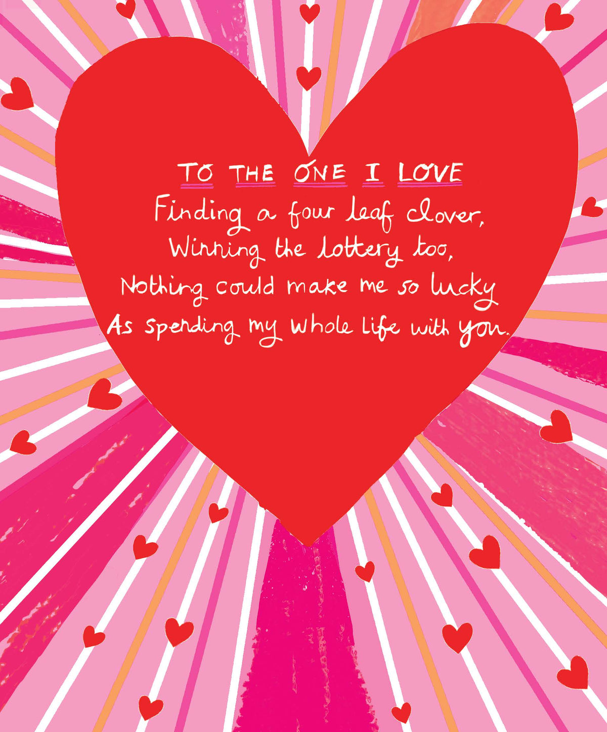 One I Love Poem Rainbow Valentine&#39;s Day Card by penny black