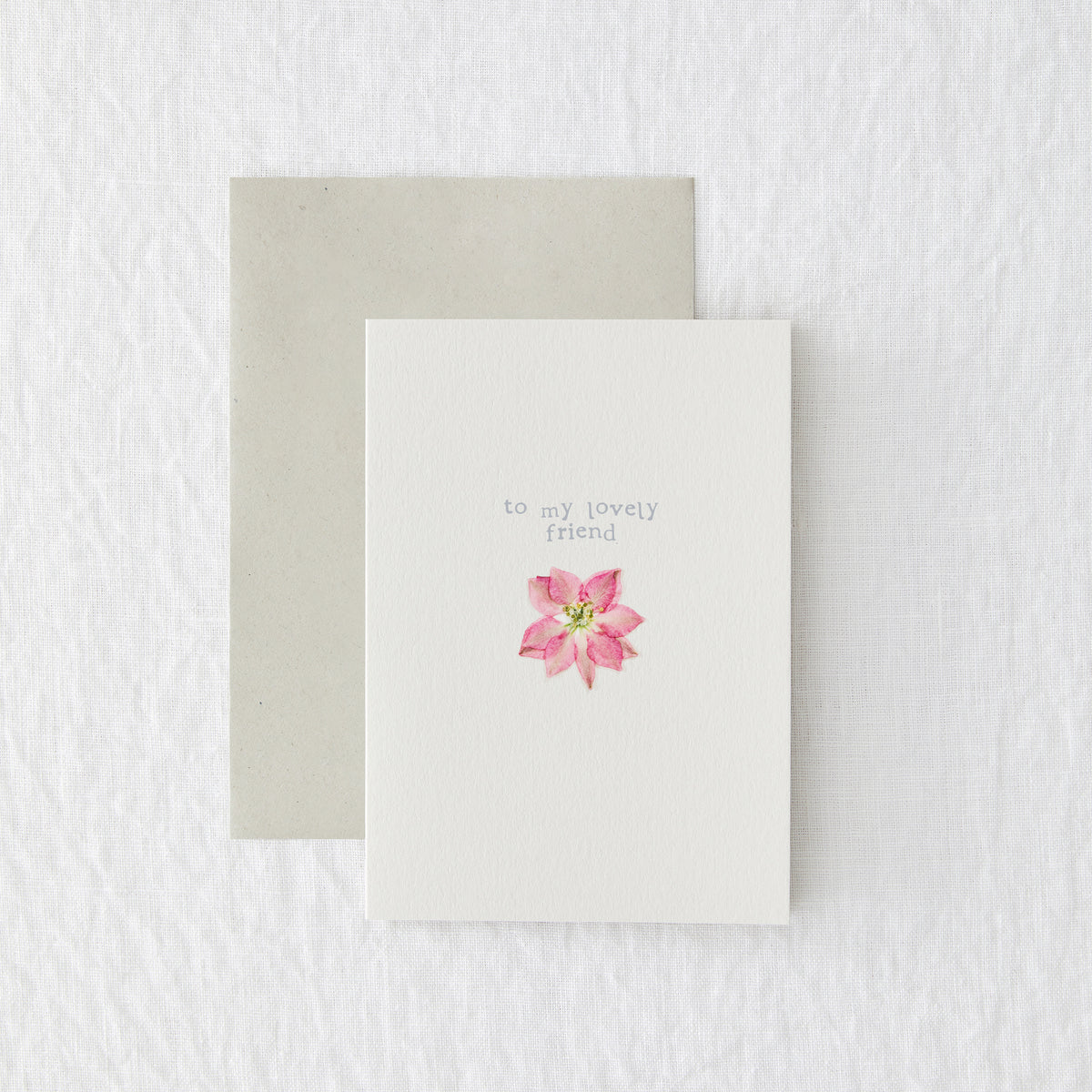 Lovely Friend Pressed Flower Card by penny black