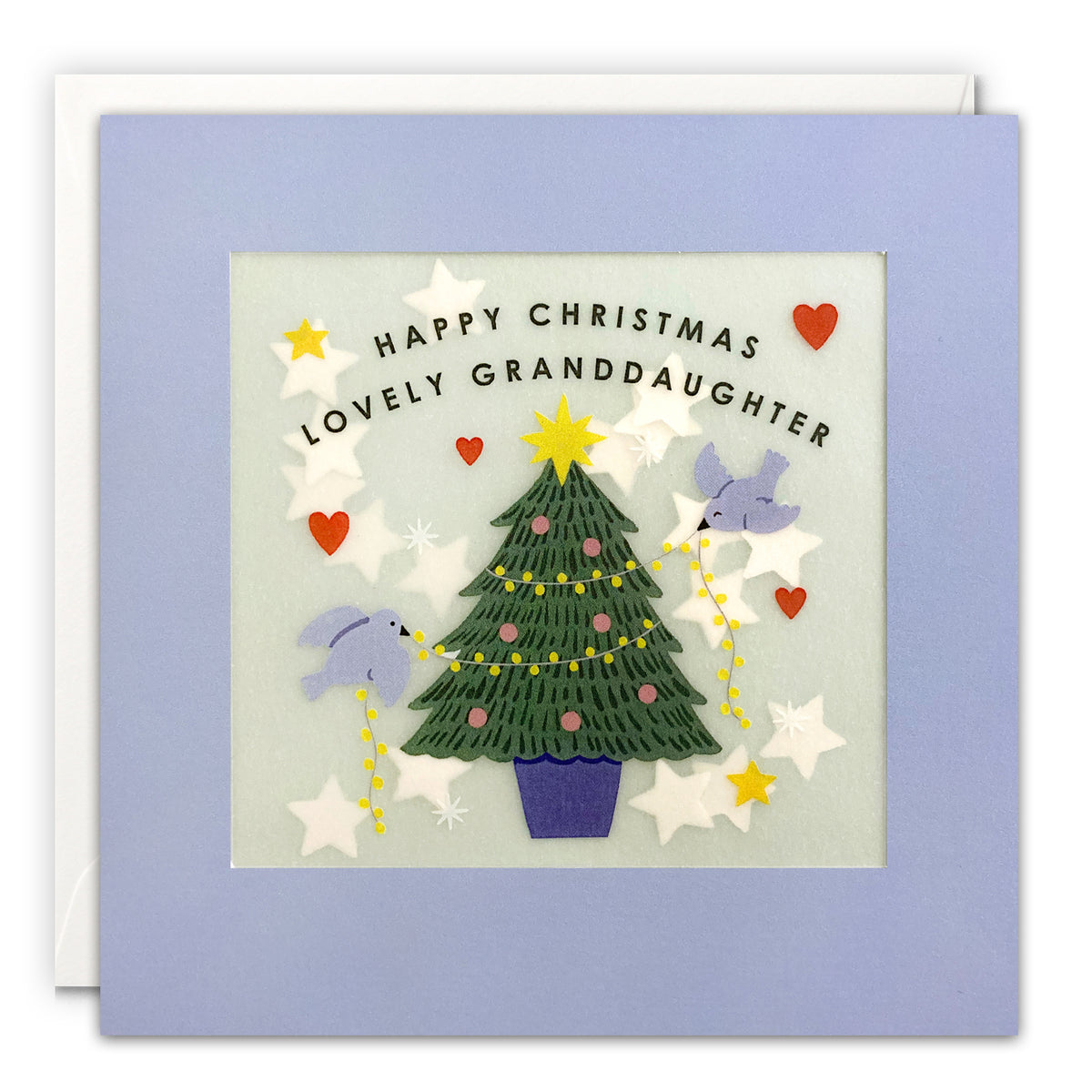 Granddaughter Tree Deocation Shakies Christmas Card by penny black