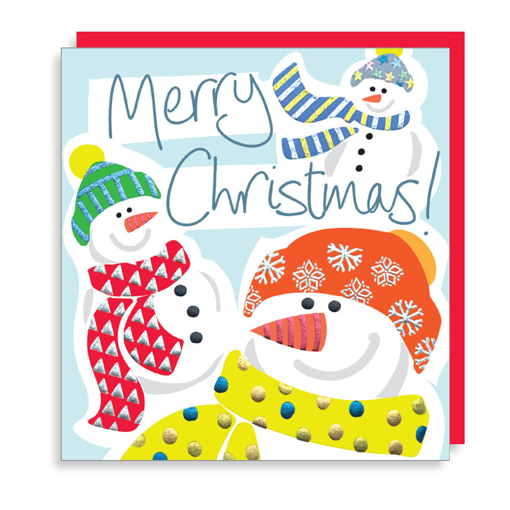 Merry Snowpals Embossed Christmas Card by penny black