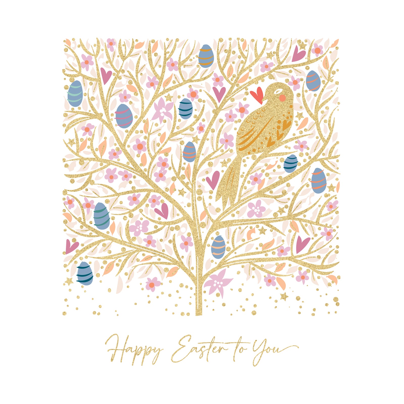 Golden Tree Easter Card By Penny Black