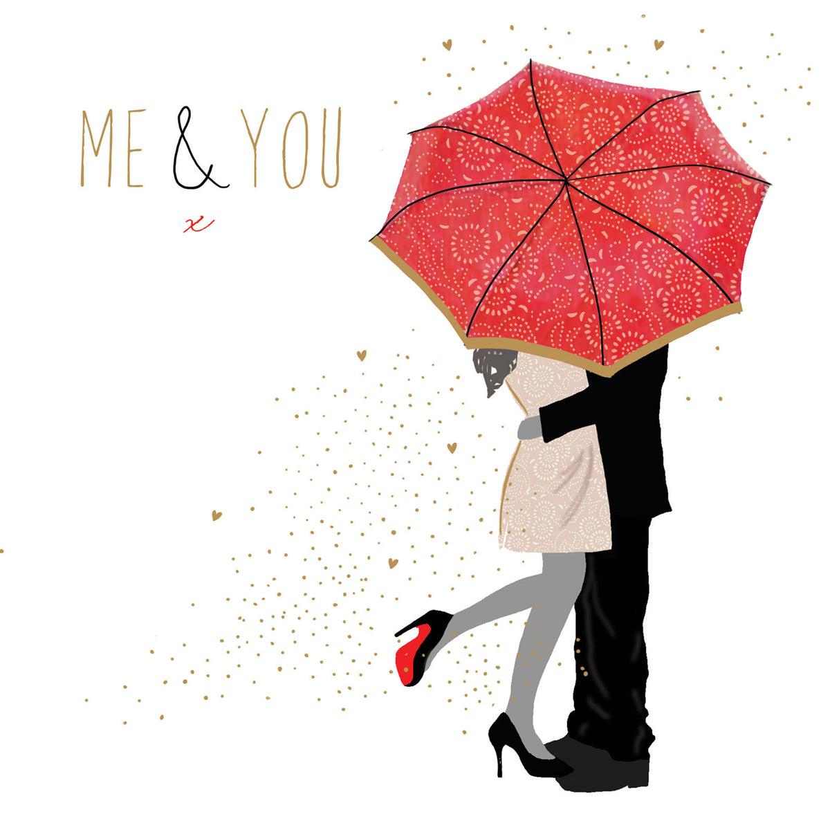 Me &amp; You Embrace Valentine Card by penny black