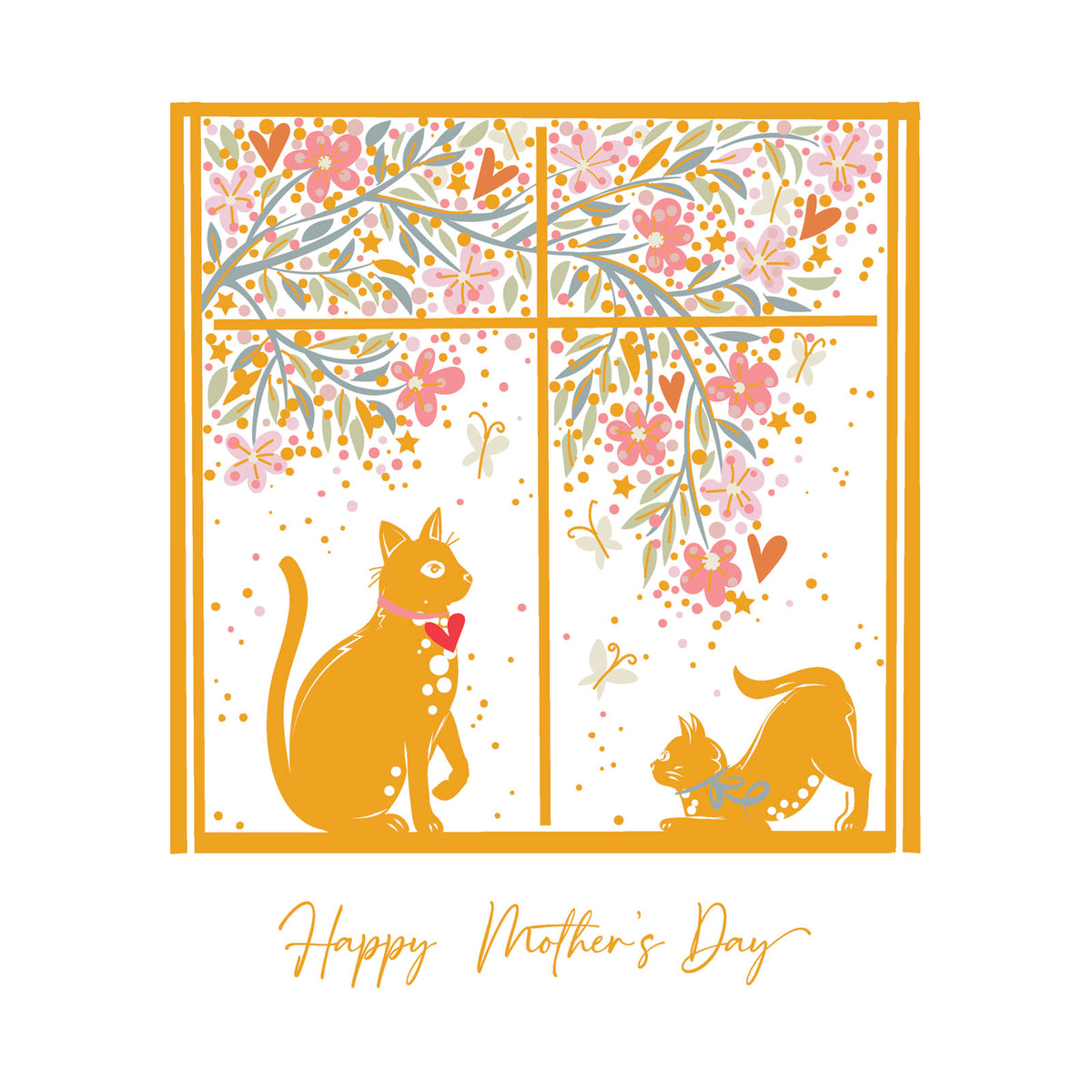 Cats In The Window Mother&#39;s Day Card by Penny Black