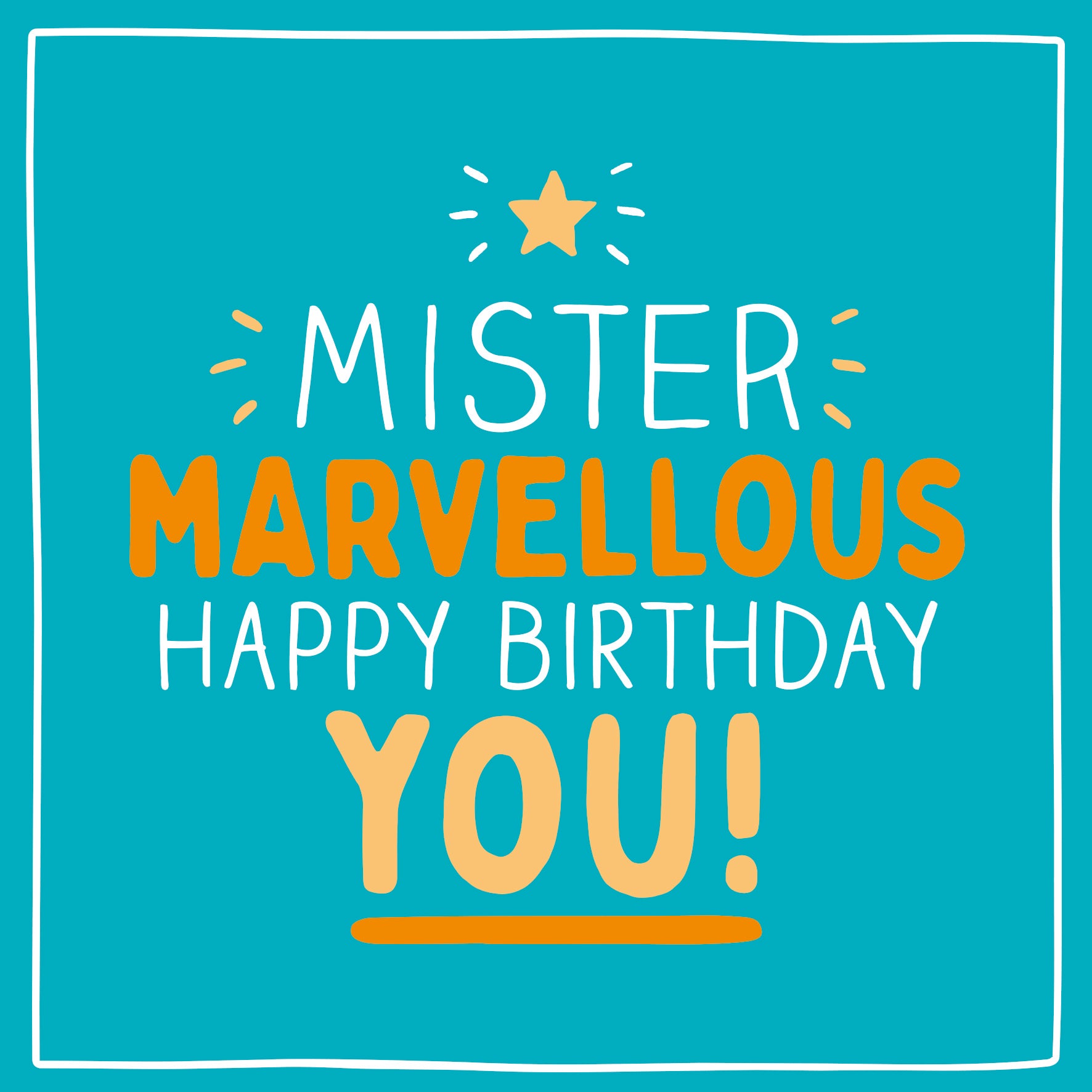 Mister Marvellous Happy Birthday Card from Penny Black