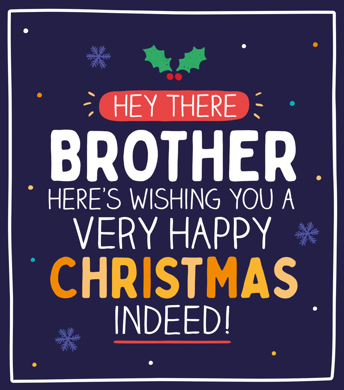 Brother Very Happy Christmas Card by penny black